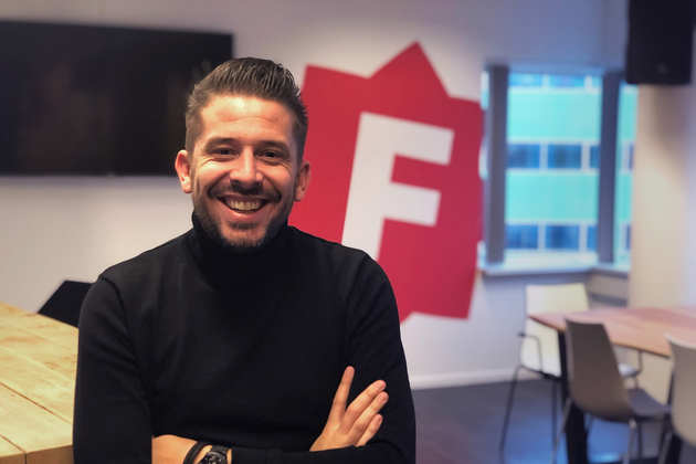 Don in de kantine bij Flink