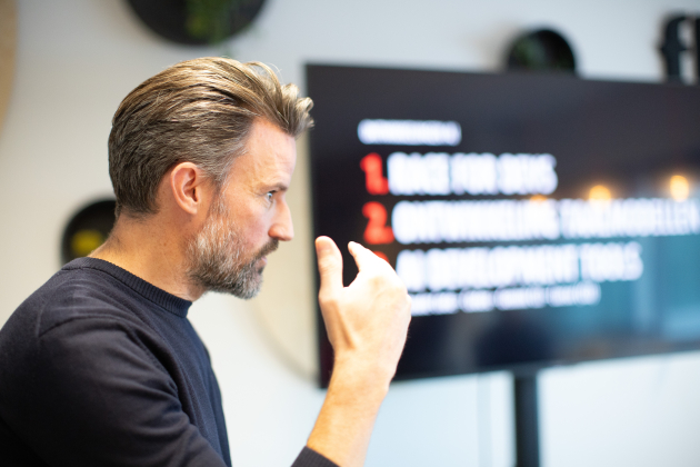 Wouter presenteert op FDD