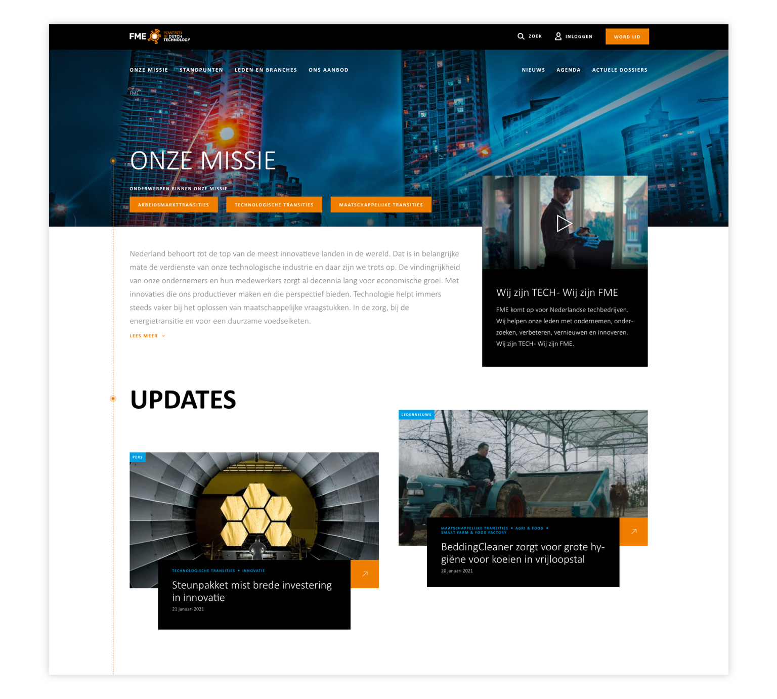 FME thema overzicht pagina