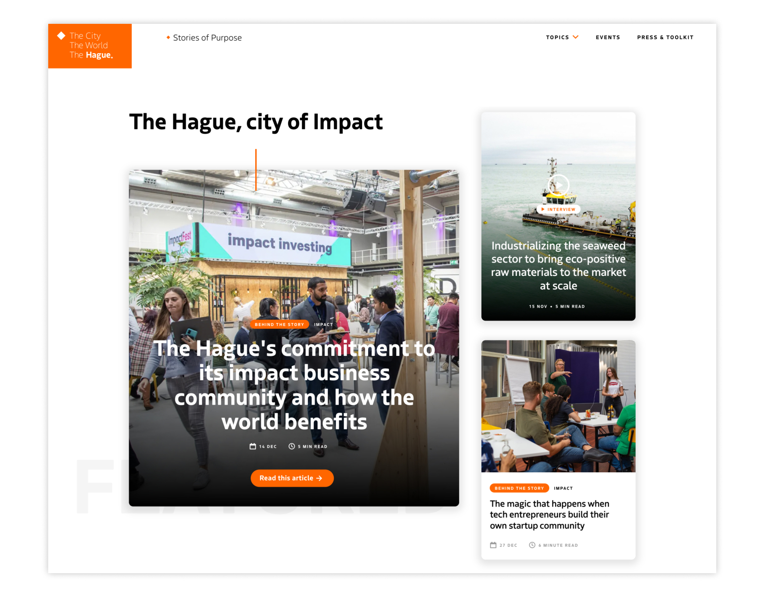 Den Haag stad van impact screenshot