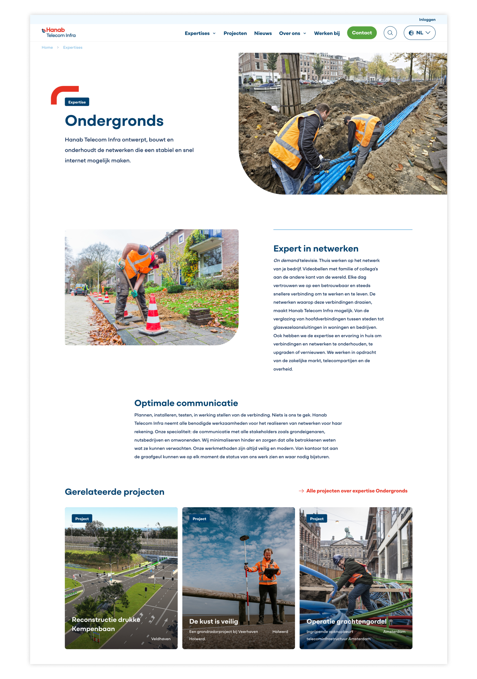 Screenshot website Hanab expertise Ondergronds