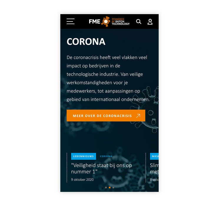 FME uitgelicht topic corona