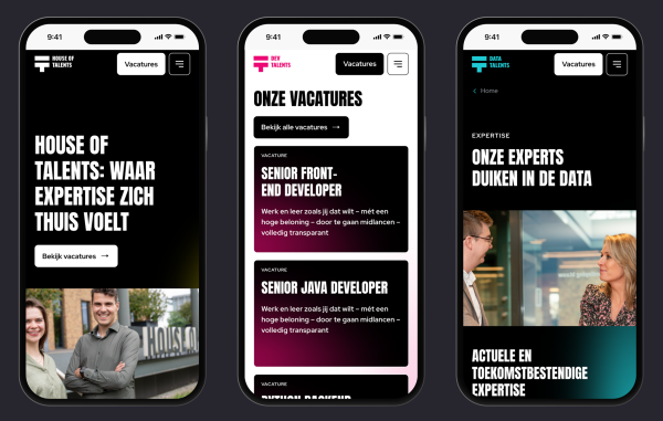 Nieuwe website voor House of Talents