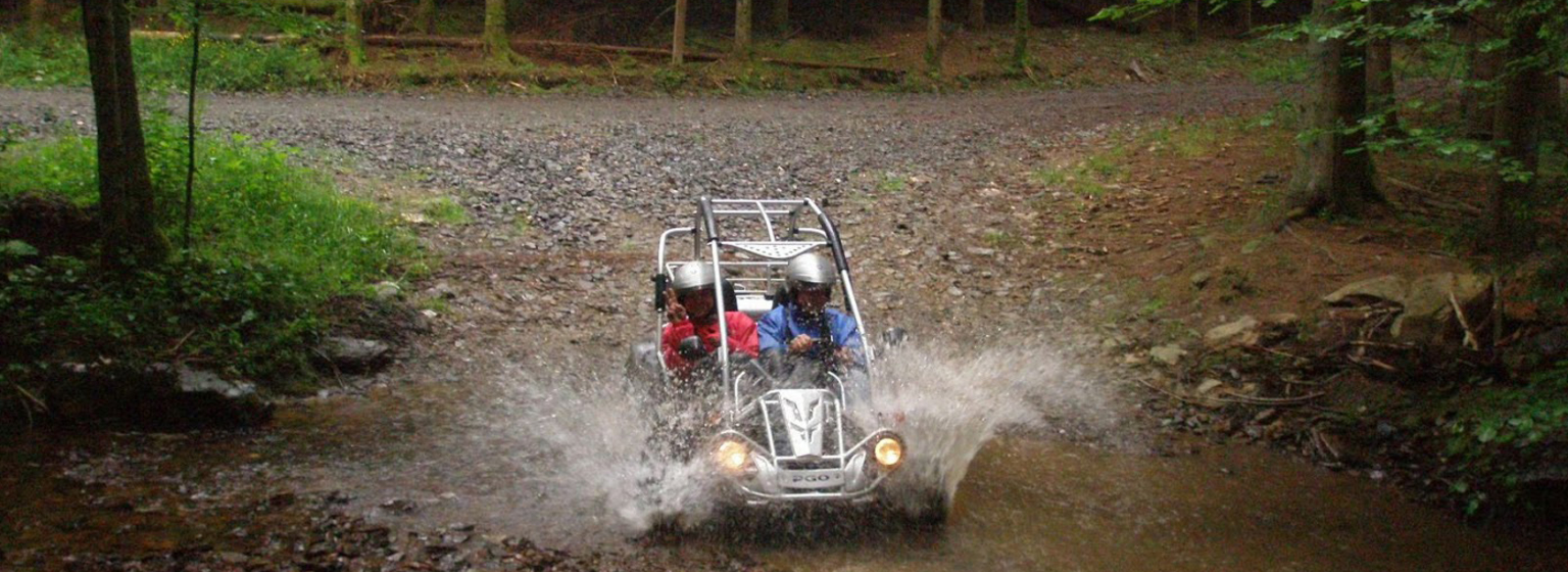 Robert Jan in de buggy