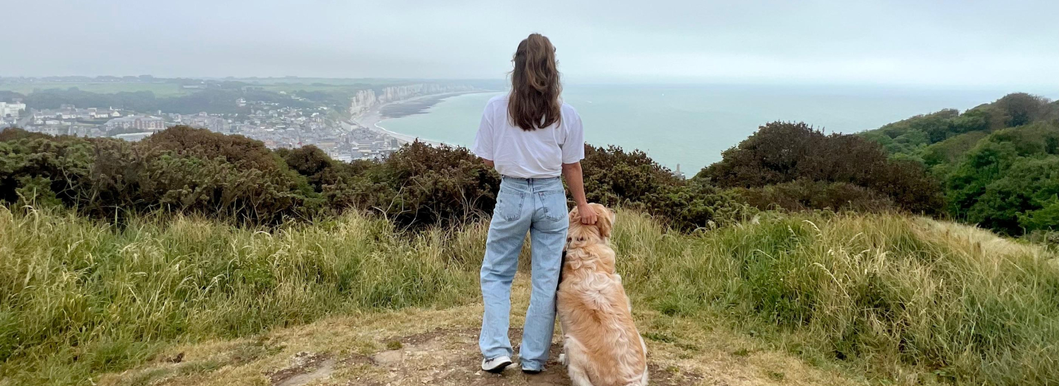 Marit Dikshoorn met haar hond