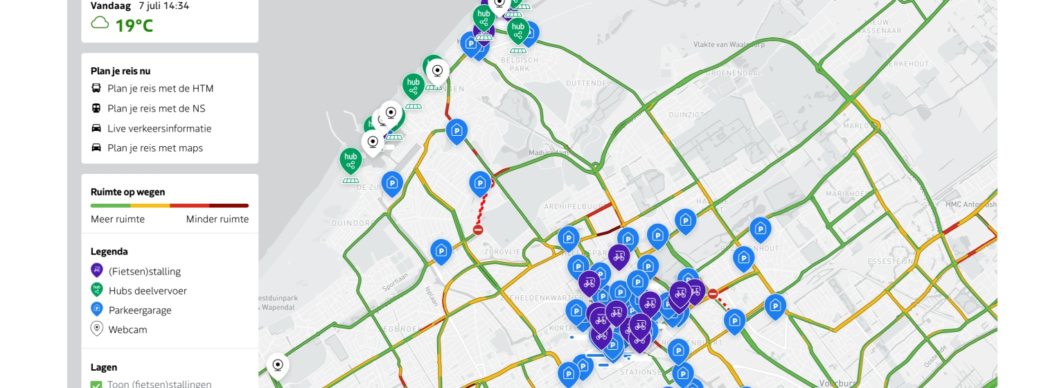 Screenshot Ruimtemonitor denhaag.com
