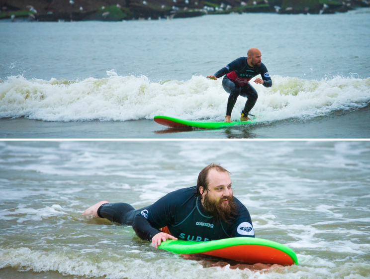 SEO/SEA specialist Sander en back-ender Yannick zijn aan het surfen
