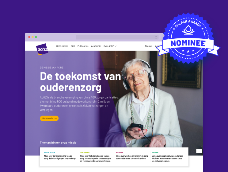 ActiZ genomineerd voor Splash Awards