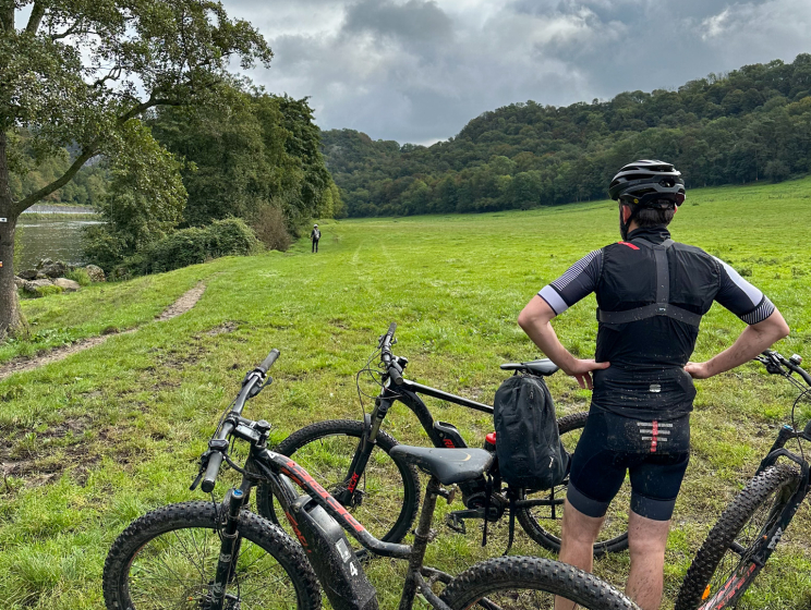 Wouter bij mountainbikes