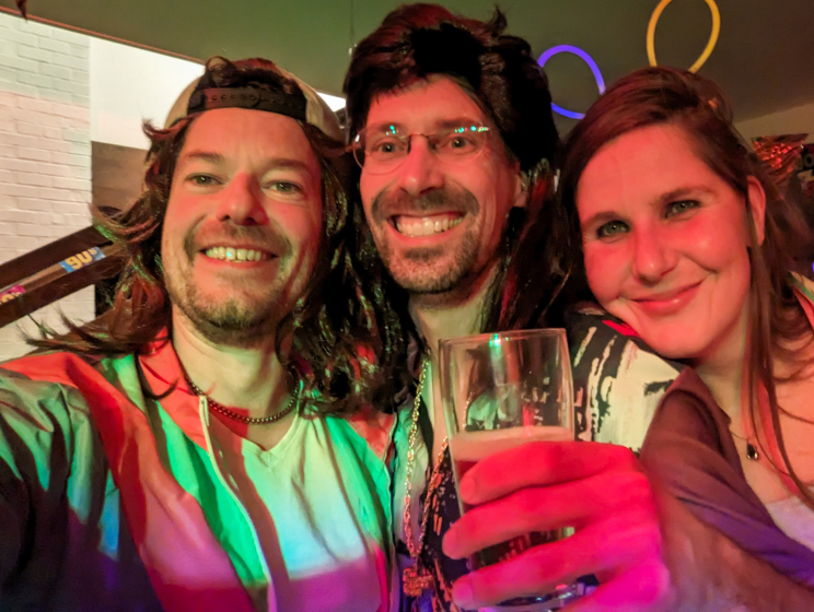 Sebastiaan, Trea en Paul op Haagse Matjes Disco