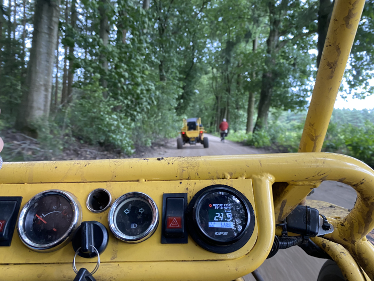 Dashboard buggy rijden