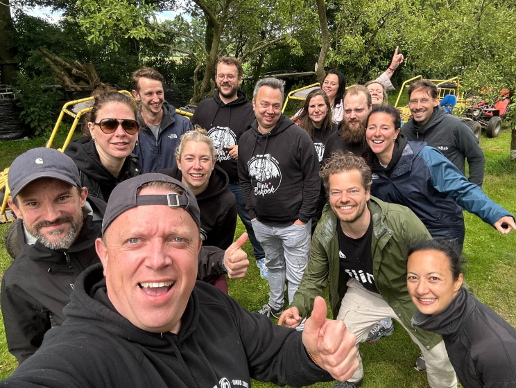 Groepsfoto buggy rijden