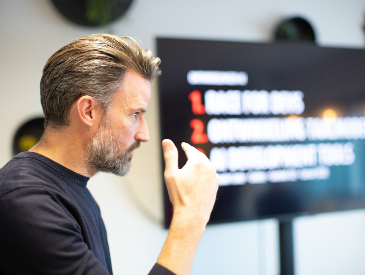 Wouter presenteert op FDD