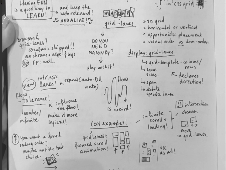 Anke notes CSS day - Sessie Patrick Brosset