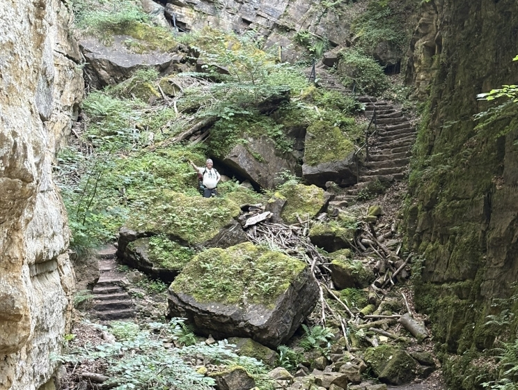 Robert Jan in de Wollefsschlucht