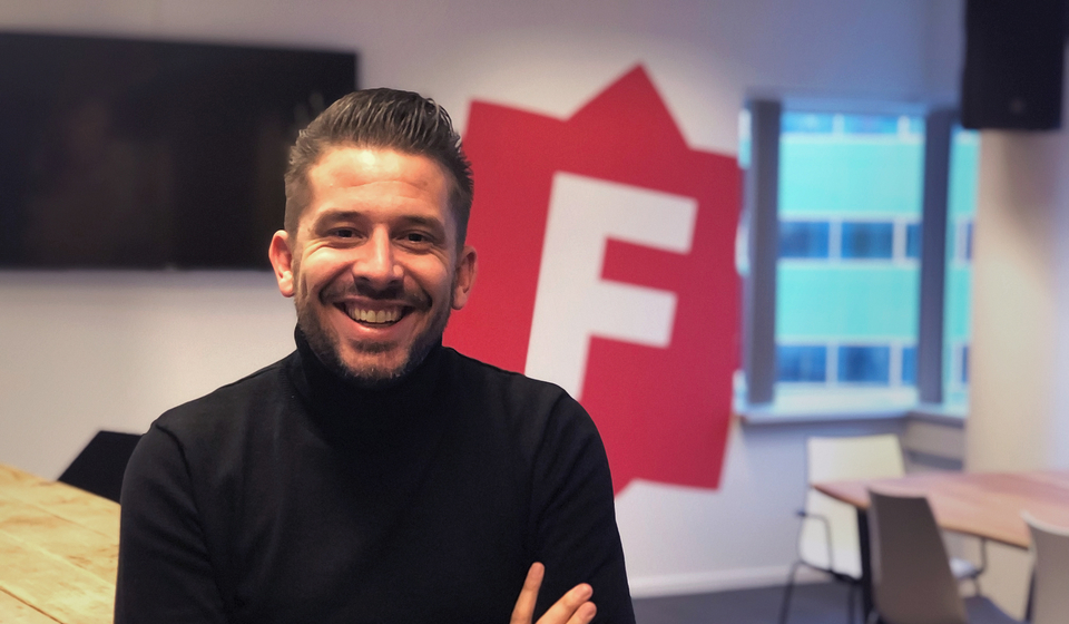 Don in de kantine bij Flink