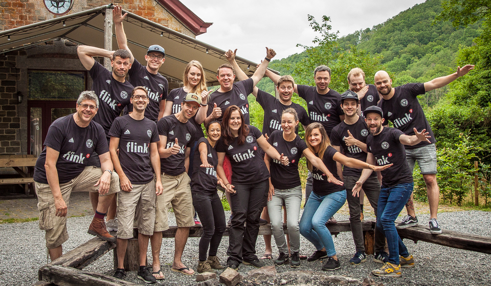 Teamfoto tijdens de bekpek 2019