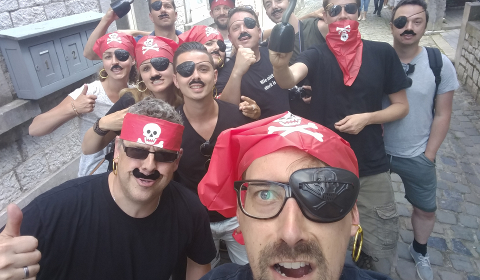 Flink piraten tijdens de Bekpek