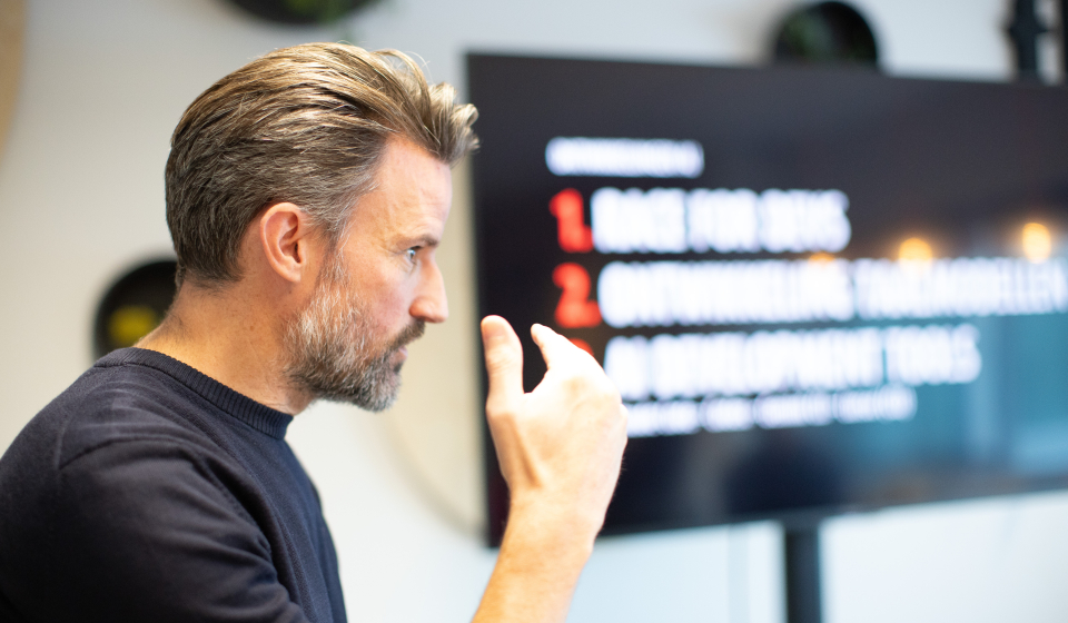 Wouter presenteert op FDD