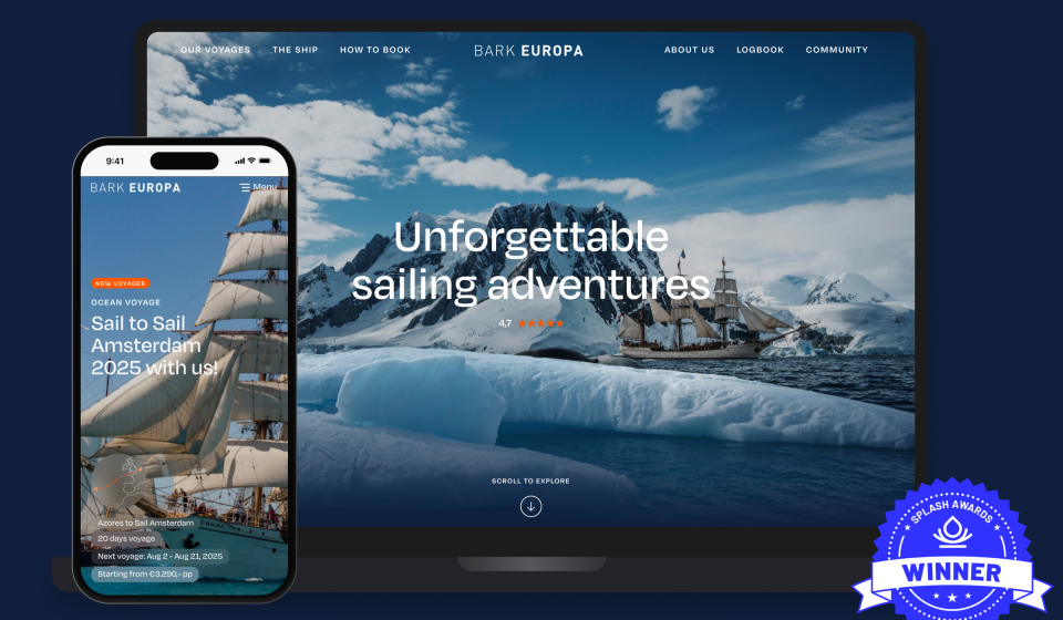 Bark EUROPA - winner badge Splash