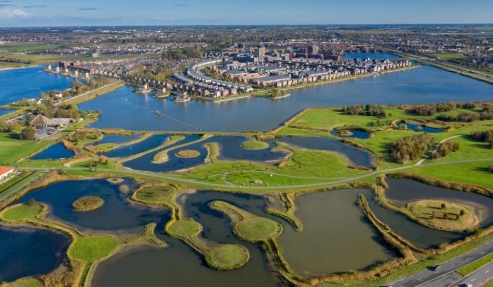 Bovenaanzicht landschap