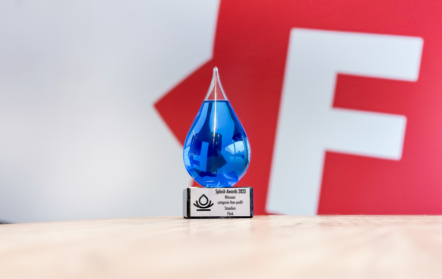 Foto van Drupal Splash Award voor website van Staedion